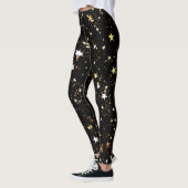 Leggings Gold Star - Confortable et élégant (Gauche)