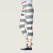 Leggings Gold Stars Silver Stripes (Gauche)