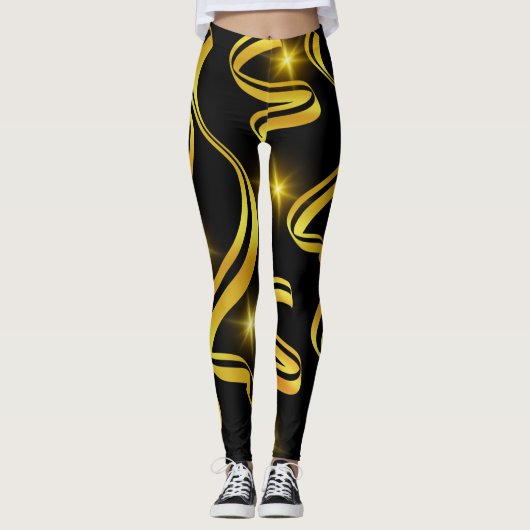 Leggings Gold Streak Midnight (Devant)