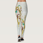 Leggings Gold Summer Rainbow Seahorse Parties scintillant (Dos)