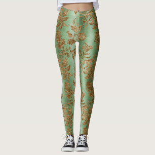Leggings Gold Velvet Series Design 3