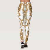 Leggings Golden Baroque : Luxueux Design Ornament. (Dos)