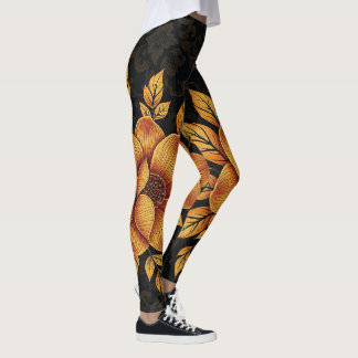 Leggings Golden Bloom Floral