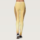 Leggings Golden Cracked Heart Art (Dos)