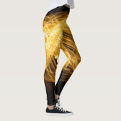 Leggings Golden Fire Works sur Dark Arrière - plan (Droite)