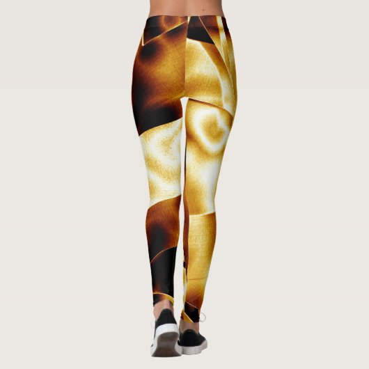 Leggings Golden Glam Bronze Moderne Chic (Dos)