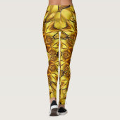 Leggings Golden Mandala Antique Abstract Design-63495 (Dos)