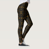 Leggings Golden Obsidian Tribal Ikat Pattern (Droite)