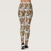 Leggings Golden Retriever avec oeufs de Pâques (Dos)
