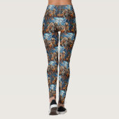 Leggings Golden Retriever Halloween Éffrayant (Dos)