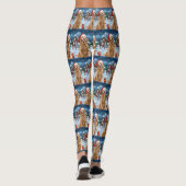 Leggings Golden Retriever Winter Wonderland Noël Joie (Dos)