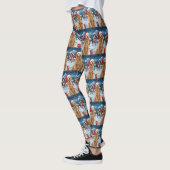 Leggings Golden Retriever Winter Wonderland Noël Joie (Gauche)
