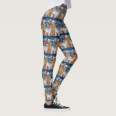 Leggings Golden Retriever Winter Wonderland Noël Joie (Droite)
