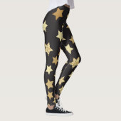 Leggings Golden Stars du Black Background (Droite)