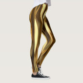 Leggings Golden Wave 3D Render. (Droite)