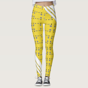 Leggings Golden Yellow Polka Dot