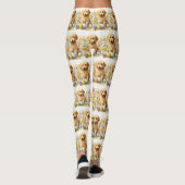 Leggings Goldendoodle aux oeufs de Pâques (Dos)