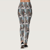 Leggings Goldendoodle Chien équitation Moto Noël (Dos)