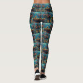 Leggings Goldendoodle Noël Festive Voyage (Dos)