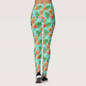 Leggings Goldendoodle Tropical de Plage (Dos)