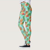 Leggings Goldendoodle Tropical de Plage (Gauche)