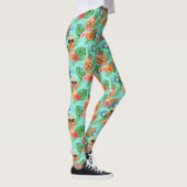 Leggings Goldendoodle Tropical de Plage (Droite)