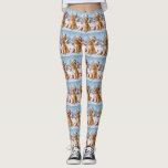Leggings Goldendoodle Winter Wonderland Christmas Joy<br><div class="desc">Ce design festif reflète l'esprit joyeux de la période des fêtes, avec un adorable petit portant un chapeau de Père Noël. Le chien est niché dans un pays des merveilles hivernales, avec un bonhomme de neige, un sapin de Noël décoré et des cadeaux joliment emballés. Les flocons de neige tombent...</div>