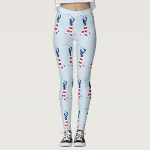 Leggings Golfeur de drapeau américain de golf des