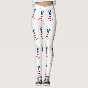 Leggings Golfeur de drapeau américain de golf des