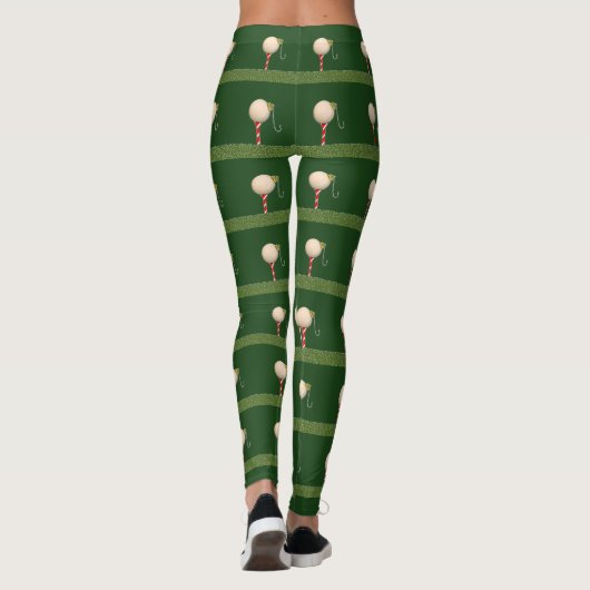 Leggings Golfeur de Noël branché (Dos)