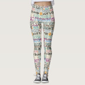 Leggings good trouble typography (Devant)