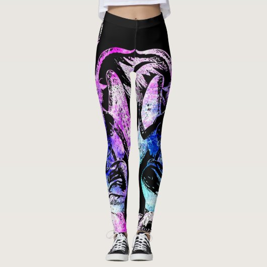 Leggings Goth Girly Baphomet (Devant)