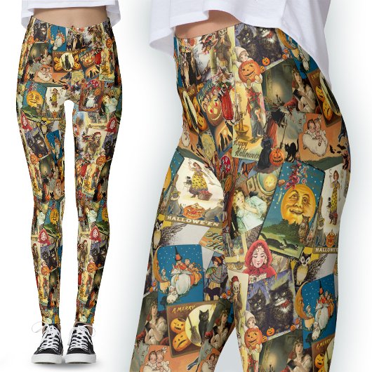 Leggings Gothique traditionnel Vintage Halloween Salutation