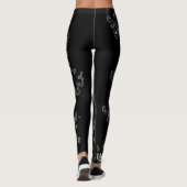 Leggings Goutte Effrayante de Balle Oculaire Halloween (Dos)