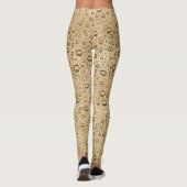 Leggings gouttelettes d'eau d'or (Dos)