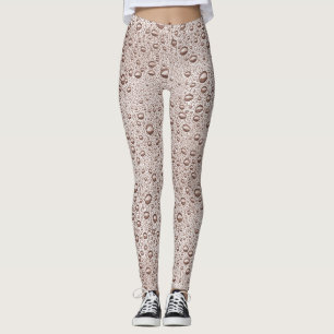 Leggings gouttelettes d'eau Sepia