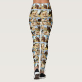 Leggings **"Grace d'or : un collage photo de Palomino"** (Dos)