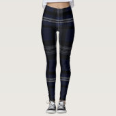 Leggings Grace Midnight Elegance Luxe Plaid Pattern Vol 26 (Devant)