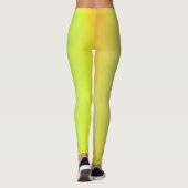 Leggings Gradation géométrique jaune moderne (Dos)