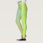 Leggings Gradation géométrique jaune moderne (Gauche)