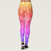 Leggings Gradient arc-en-ciel Douce goutte (Dos)