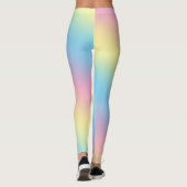 Leggings Gradient arc-en-ciel doux Pastel (Dos)