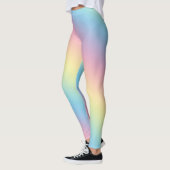 Leggings Gradient arc-en-ciel doux Pastel (Gauche)