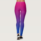 Leggings Gradient bisexuel de drapeau (Dos)