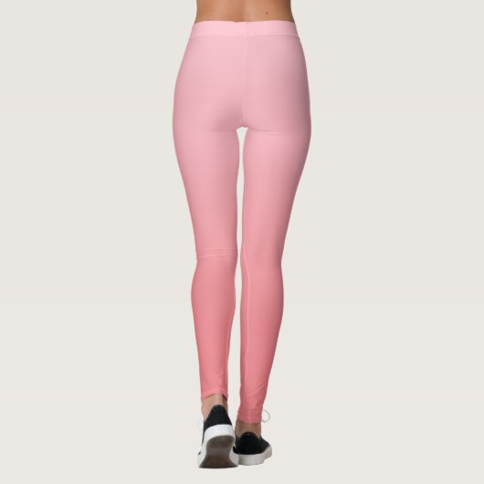 Leggings Gradient de corail rose pâle (Dos)