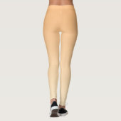 Leggings Gradient de couleur jaune clair et orange (Dos)