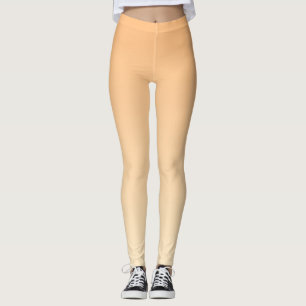 Leggings Gradient de couleur jaune clair et orange