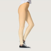 Leggings Gradient de couleur jaune clair et orange (Droite)
