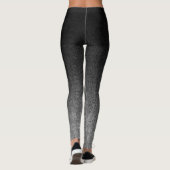 Leggings Gradient de Parties scintillant noir et argent per (Dos)