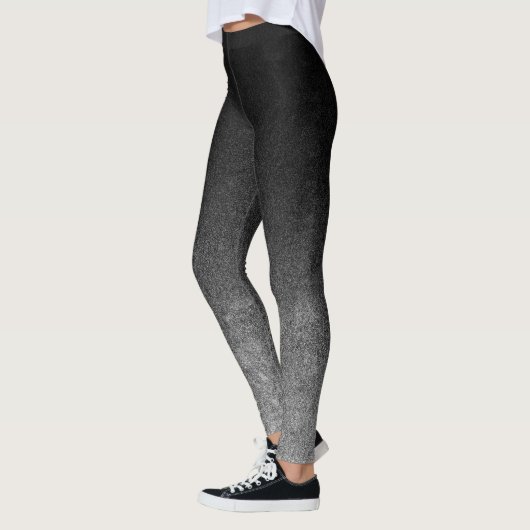Leggings Gradient de Parties scintillant noir et argent per (Gauche)